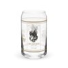 A XXV Tactical Collectable Liberty Lager Can-Shaped Glass with a striking eagle design, perfect for enjoying Liberty Lager.