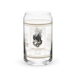 A XXV Tactical Collectable Liberty Lager Can-Shaped Glass with a striking eagle design, perfect for enjoying Liberty Lager.