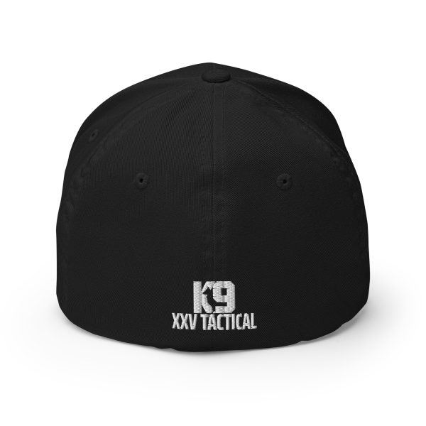 A black Embroidered Police K-9 Patrol Hat with the embroidered word "K-9 Tactical" on it.