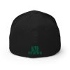 A black Embroidered Sheriff K-9 Patrol Hat -Green Thread with an embroidered green logo on it.