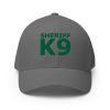 Embroidered Sheriff K-9 Patrol Hat -Green Thread featuring green lettering.