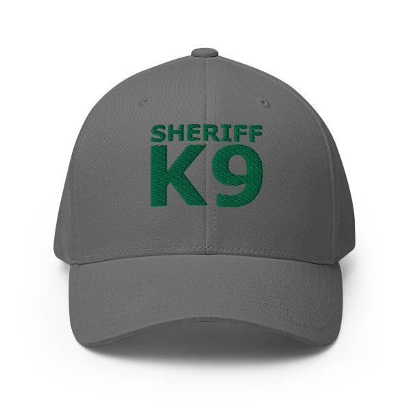 Embroidered Sheriff K-9 Patrol Hat -Green Thread featuring green lettering.