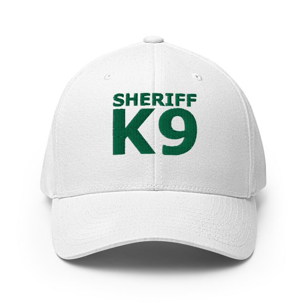 An Embroidered Sheriff K-9 Patrol Hat -Green Thread with the words "Sheriff K9" on it.