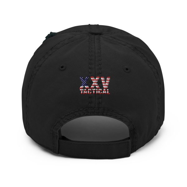 A American Eagle Distressed Dad Hat with an American Eagle on it.
