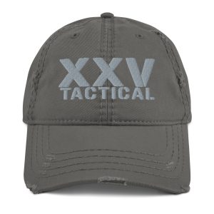 A Distressed XXV Tactical Hat.