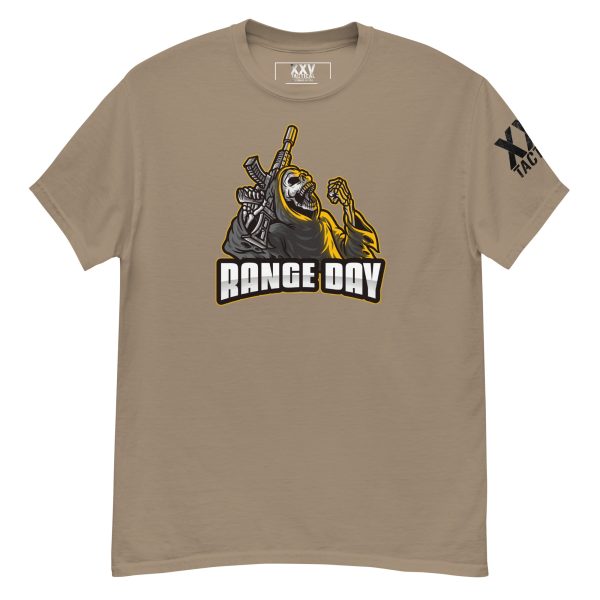 Range Day t-shirt in tan color.