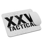 A XXV Tactical Mouse Pad with the word tactical on it.