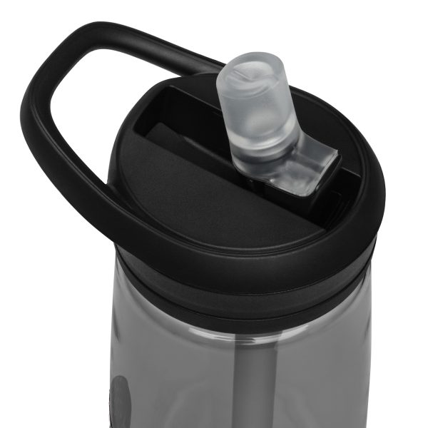 An XXV Tactical CamelBak Sports Bottle -American Skull with a lid and straw.