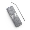 A 'XXV Tactical' Stainless Steel Tumbler with a straw next to it.