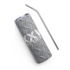 A 'XXV Tactical' Stainless Steel Tumbler with a straw next to it.