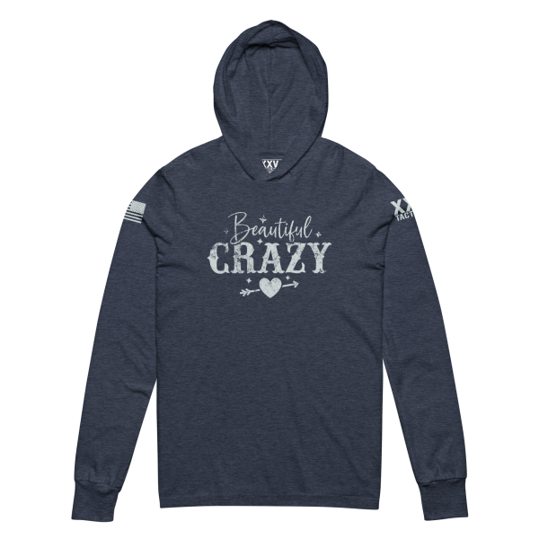 Beautiful crazy Women's Beautiful Crazy Hooded Long Sleeve Tee.