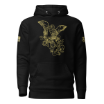 A Men's Saint Michael defeating Satan Hoodie with an image of a Saint Michael eagle.