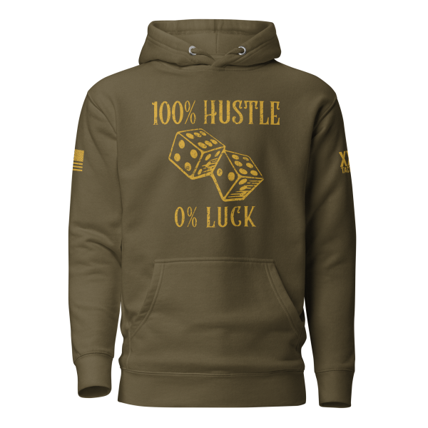 Men's 100% Hustle 0% Luck Hoodie