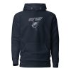Men's Stay Salty Embroidered Hoodie with an image of a marlin.