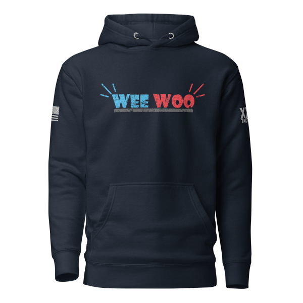 Men's Wee Woo - Police - First Responder Hoodie is a stylish men's police-inspired clothing item.