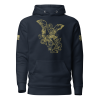 A Men's Saint Michael defeating Satan Hoodie featuring an image of Saint Michael, defeating Satan.
