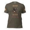 A Women's Operation Iraqi Freedom T-Shirt with an image of an eagle on it.
