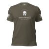 A men's Embrace The Chaos tee that proudly displays the words 'The Spartans' to embrace the chaos.