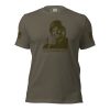 A Men's Fueled by Freedom & Coffee Tee featuring an image of a man holding a cup of coffee.