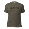 A Women's Volun-told Tee with the word voluntold on it.