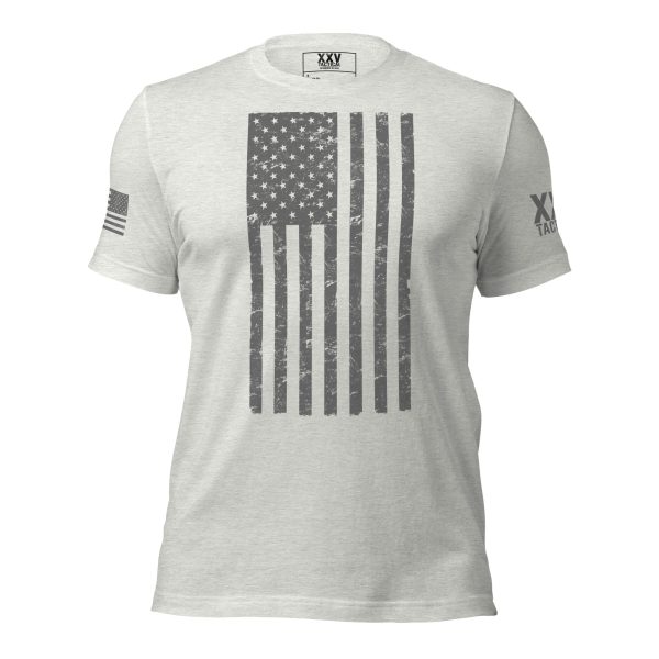 A Women's American Flag Tee with an American flag on it.