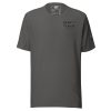 A gray t-shirt with a XXV Tactical Thin Blue Line logo on it.