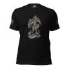 A Women's St. Michael Defend us in Battle Tee featuring a captivating image of St. Michael, defending us in battle.