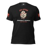 Men's Jiu-Jitsu Tee (Strangle & Mangle) featuring a strange strangle.