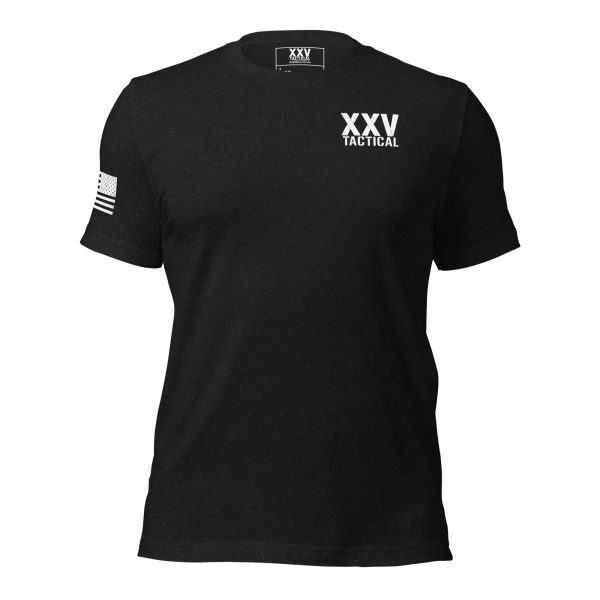 A Men's Don't Tread On Me Tee with white text.