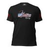 A black Men's Josh White Racing Tee, perfect for men who love racing like Josh White.