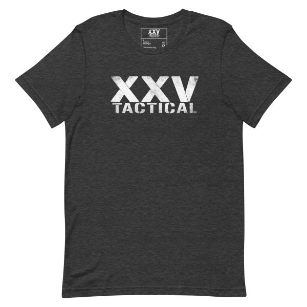 The XXV Tactical T-Shirt in charcoal.