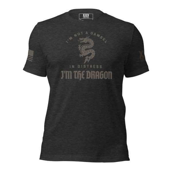 The "I'm not a damsel in distress, I'm the Dragon Tee", boldly proclaiming "i'm not afraid of the tiger dragon.