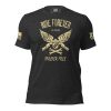 A Women's Ride Forever - Forever Free Tee that says "Ride Forever" on a black t-shirt.
