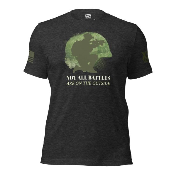 A Not All Battles Are On The Outside t-shirt designed for battles outside that reads "No allies are equal.