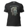 A black Men's No Quarter Tee with an image of a bearded man.