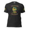 An Men's Iconic Vietnam Veteran T-Shirt that proudly displays "Vietnam Veteran".