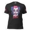A Women's Why So Serious Tee with a joker on it that says wake up sexy.