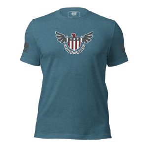 A Women's Eagle T-Shirt in teal.
