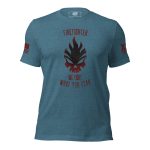 A Women's 'We Fight What You Fear' Firefighter Tee that showcases our fighting spirit.