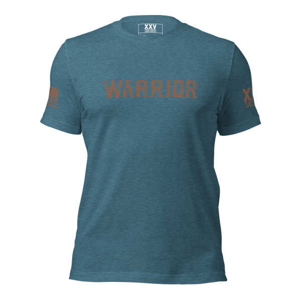 A teal Women's Warrior T-Shirt.