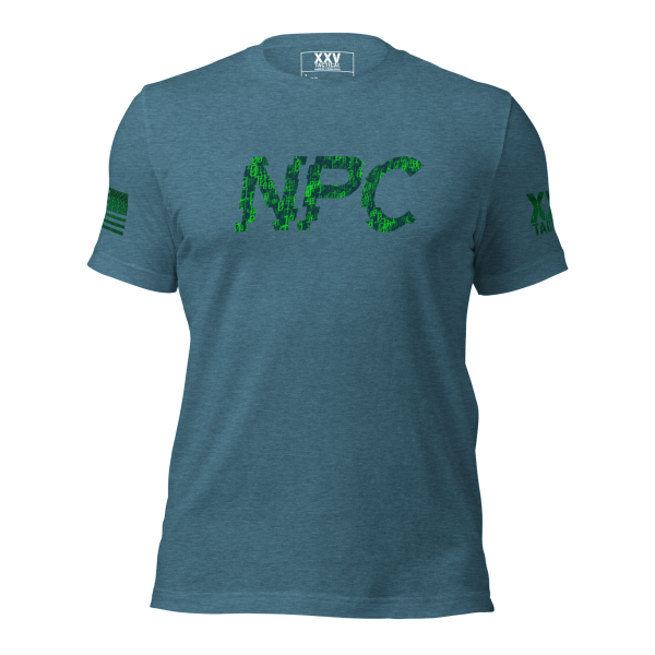 A Women's NPC Graphic Tee with the word NPC on it.