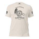 A Men's Moral Strength T-Shirt featuring a compass image, symbolizing moral strength.