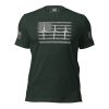 A men's Thin White Line Healthcare & EMT Tee with an American flag and EMT symbol on it.
