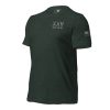 A green XXV Tactical Thin Blue Line t-shirt with the word vax on it.