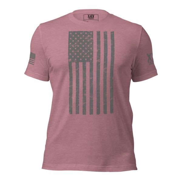 A pink Women's American Flag Tee.