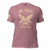 A pink Women's Ride Forever - Forever Free Tee with the words ride forever on it.