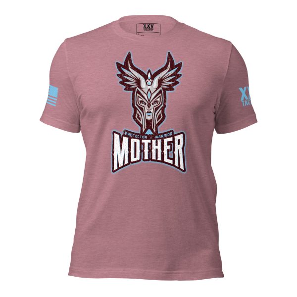 A pink t-shirt with the word Protector Warrior Mother, a symbol of strength and protection.