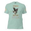 A Women's Operation Iraqi Freedom T-Shirt featuring an eagle, inspired by Operation Iraqi Freedom.