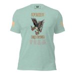 A Women's Operation Iraqi Freedom T-Shirt featuring an eagle, inspired by Operation Iraqi Freedom.