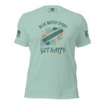 A Women's Get Salty T-Shirt for blue water sport enthusiasts.